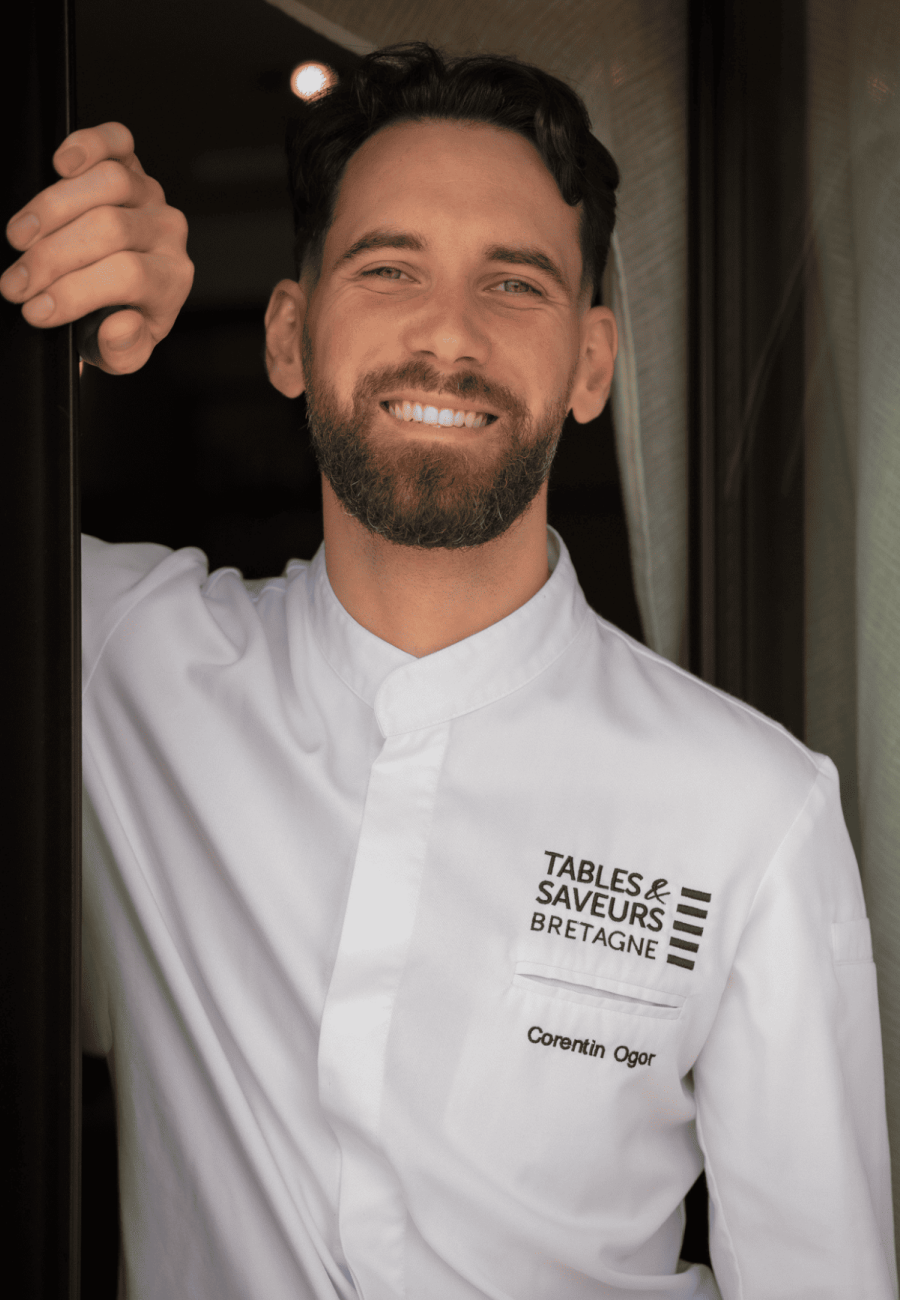 corentin ogor chef au haut linage restaurant gastronomique à penmarch